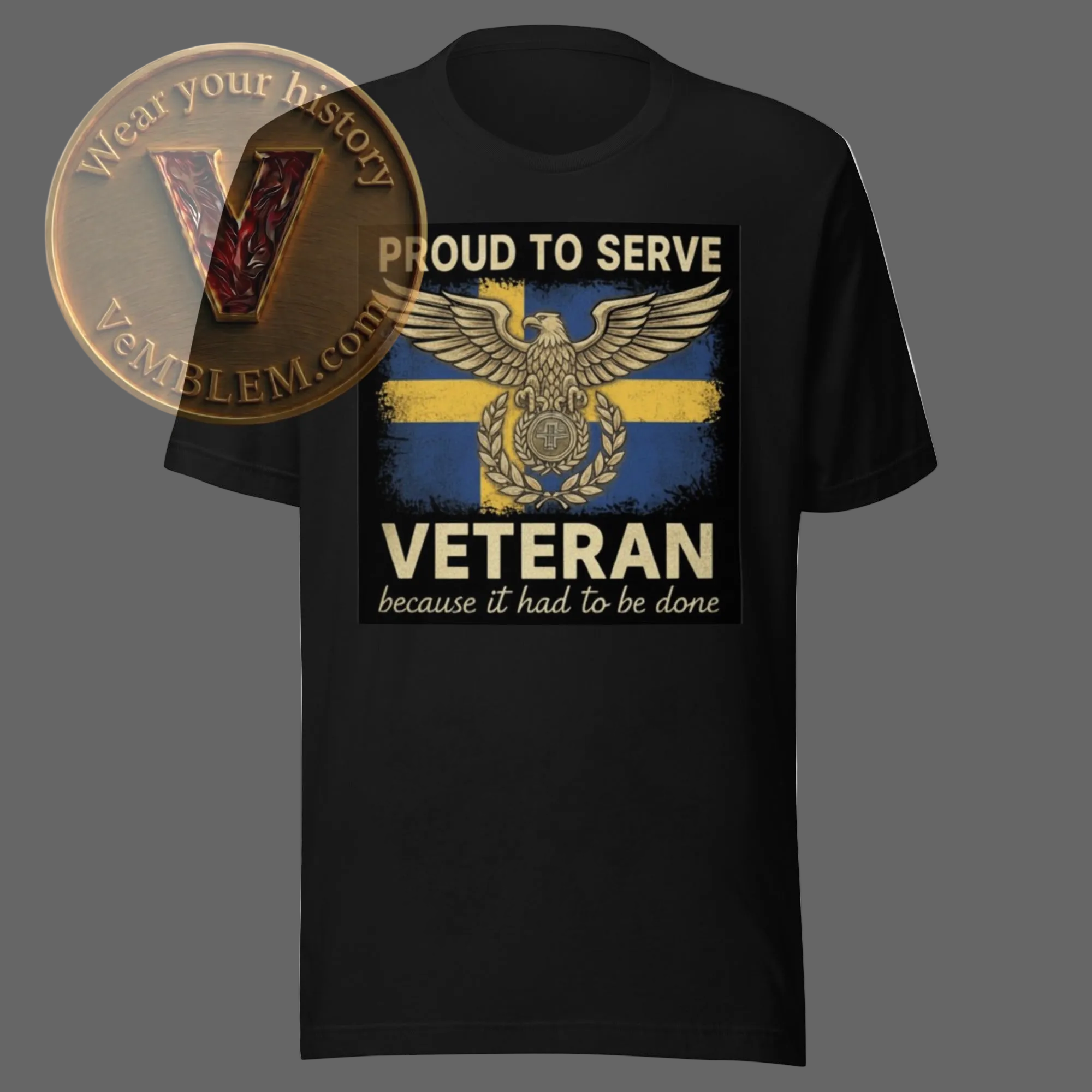 Black-T-shirt-S-Veteran