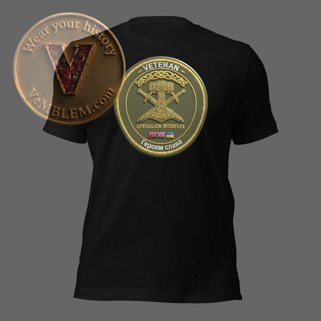 Black. Badged - Stolt Veteran Interflex - T-shirt