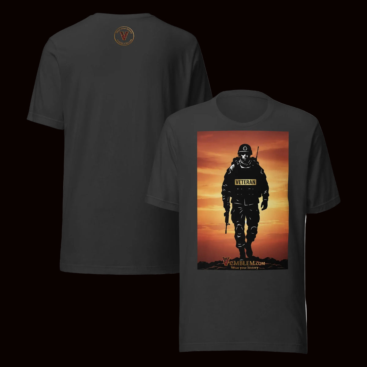 Dark GreyVeteran T-skjorte