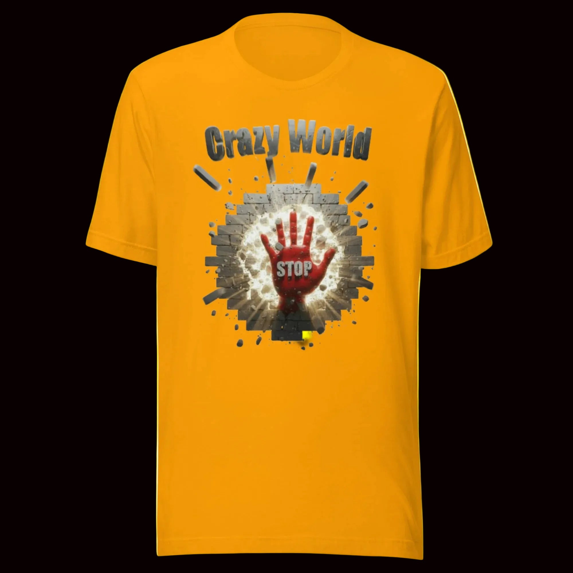 Gold-CrazyWorld-T-shirt