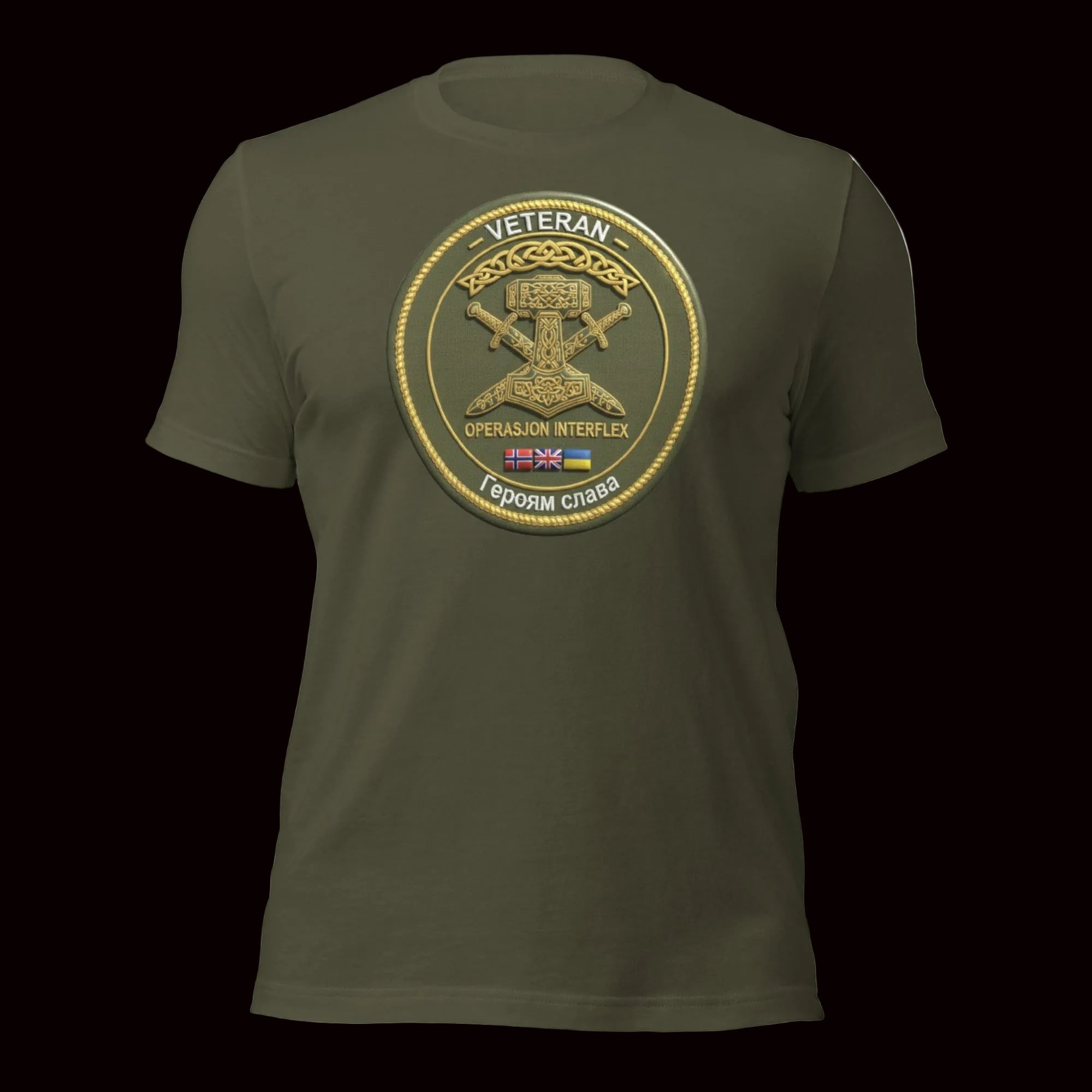 MilitaryGreen. Stolt Veteran Ops Interflex