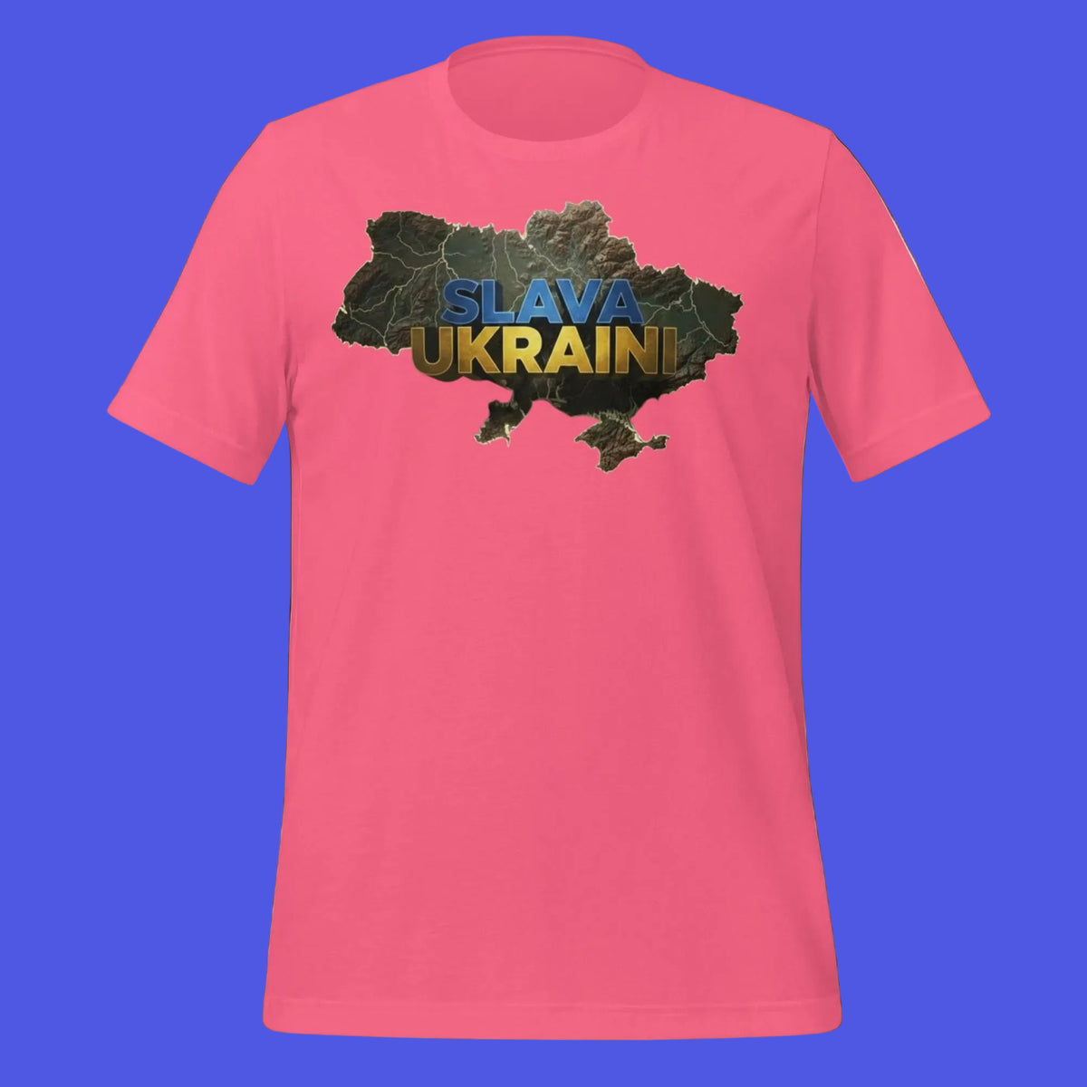 Pink-SlavaUkraini-T-shirt