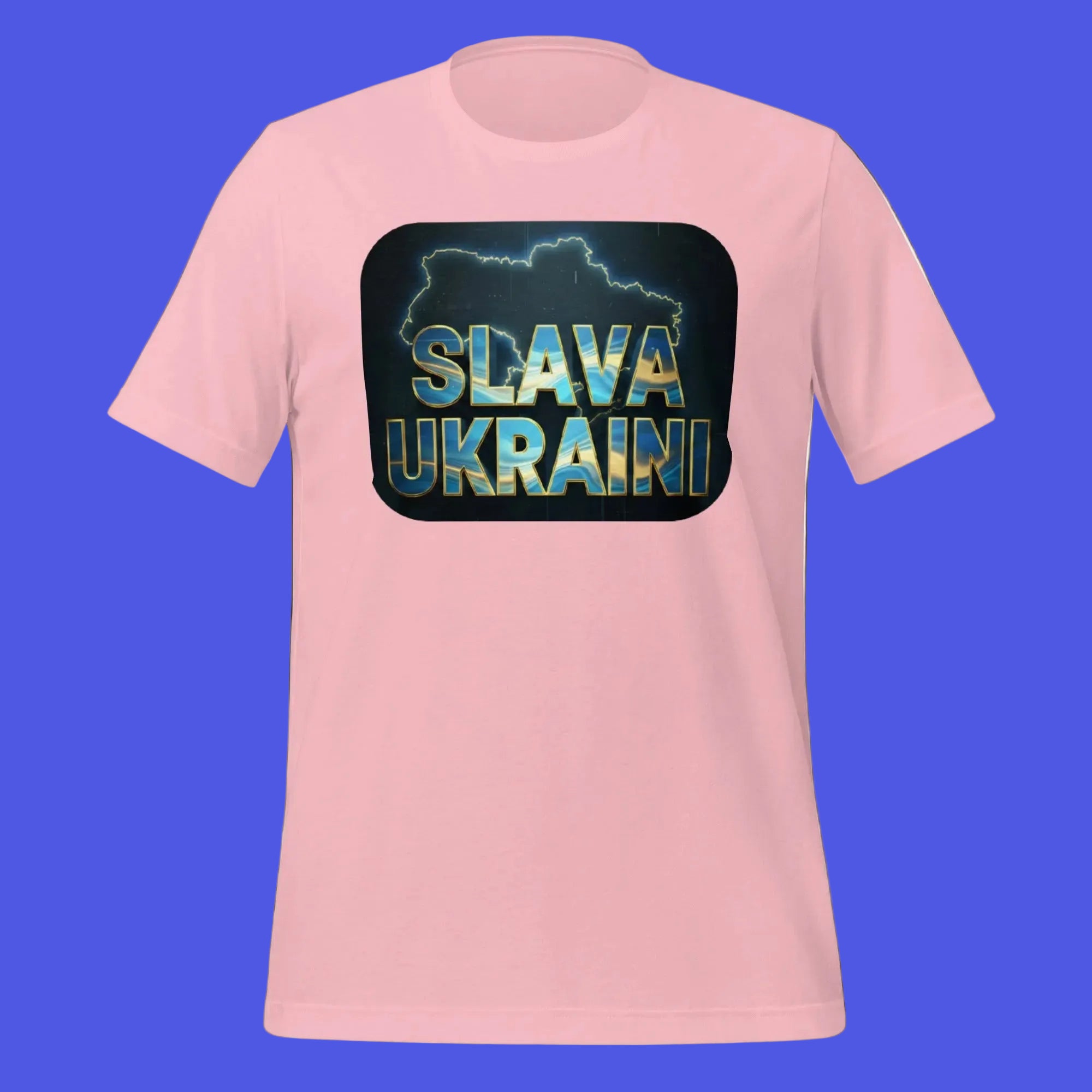 Pink-SlavaUkraini-T-shirt
