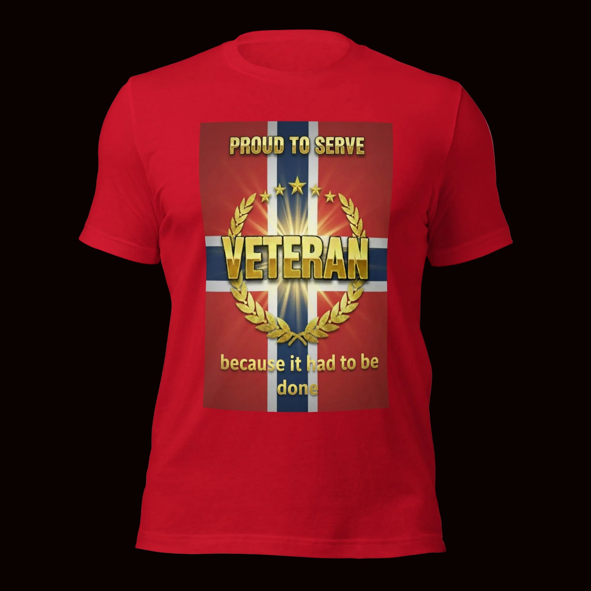 Red. Veteran T-skjorte