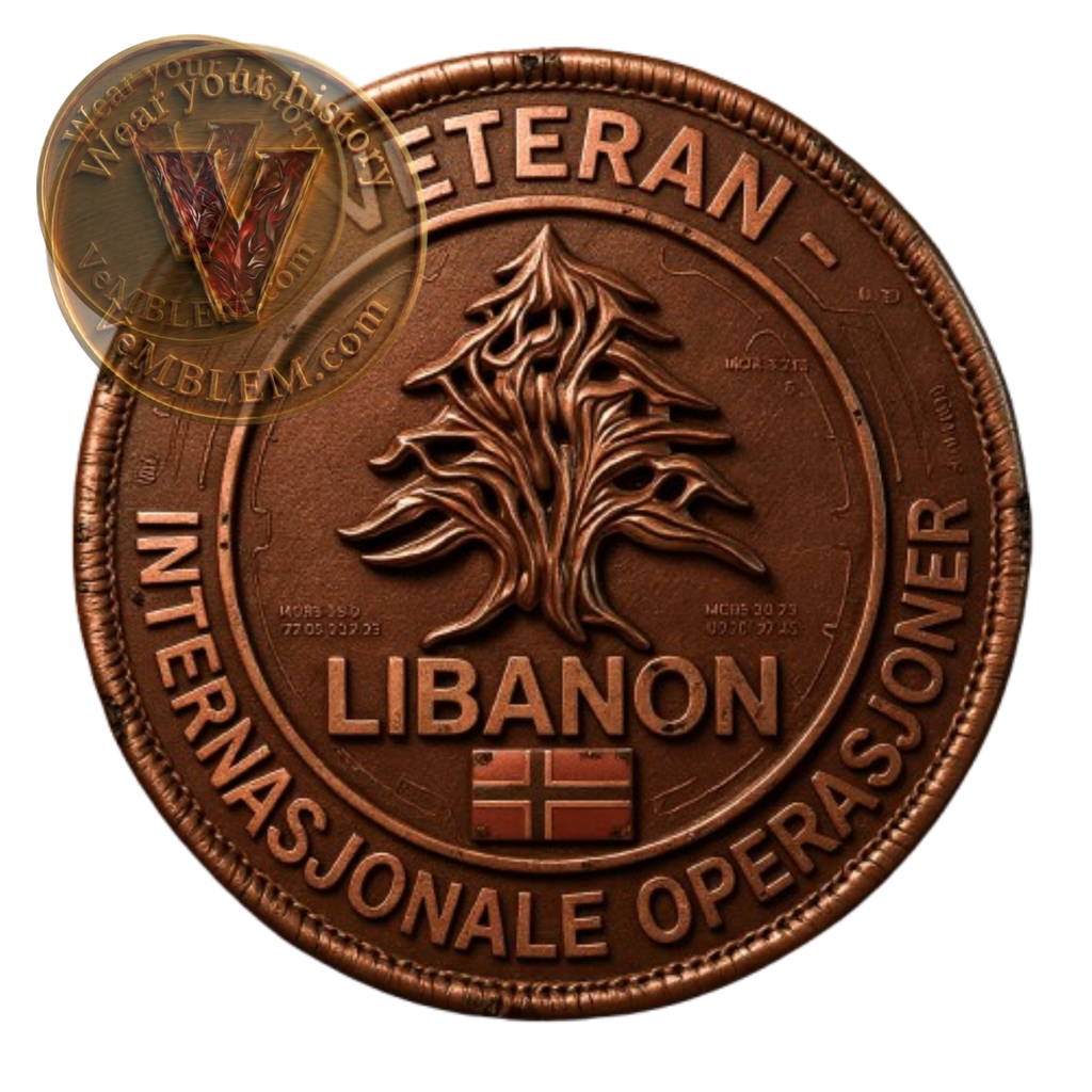 Badged - Stolt Veteran Libanon - T-shirt