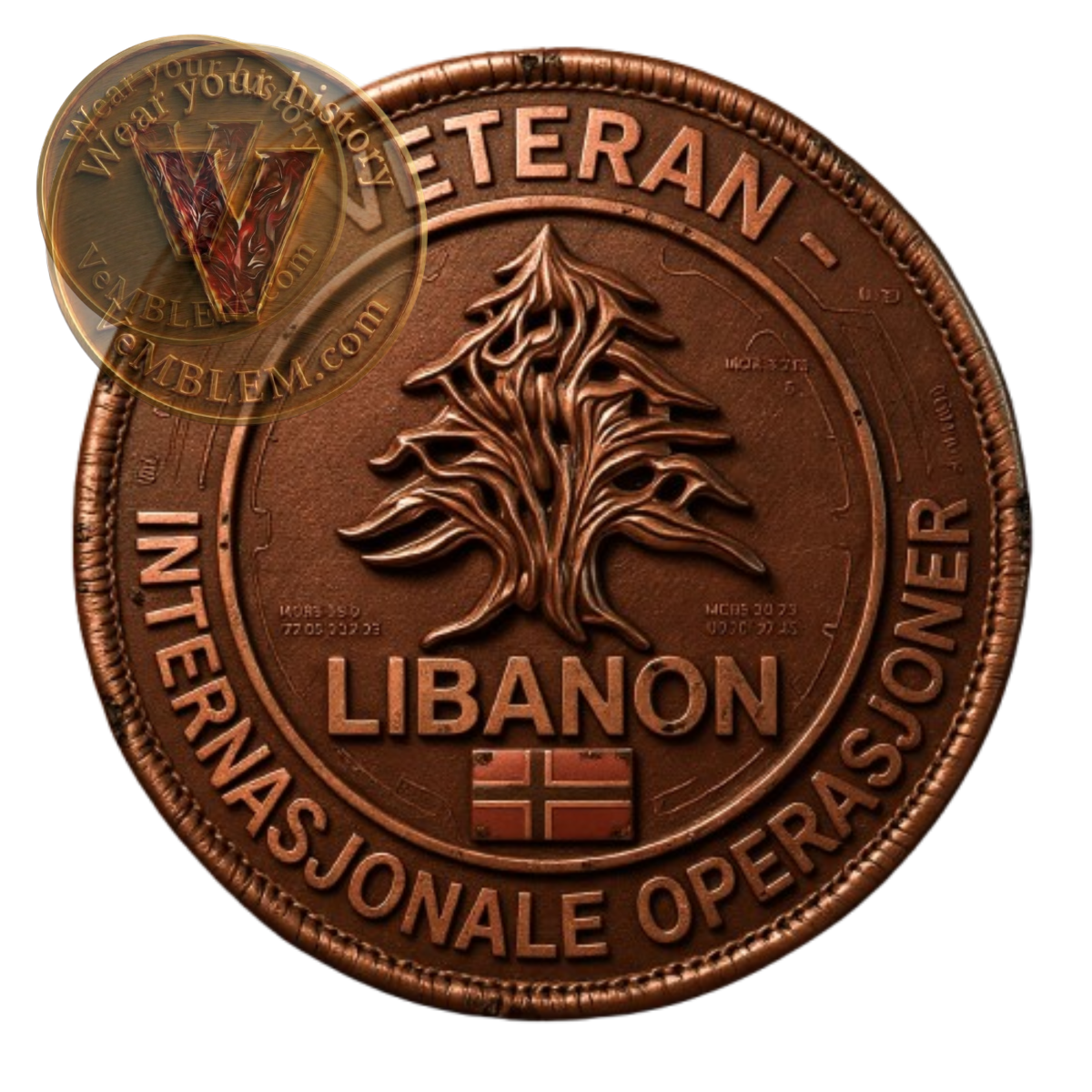 Badged - Stolt Veteran Libanon - T-shirt