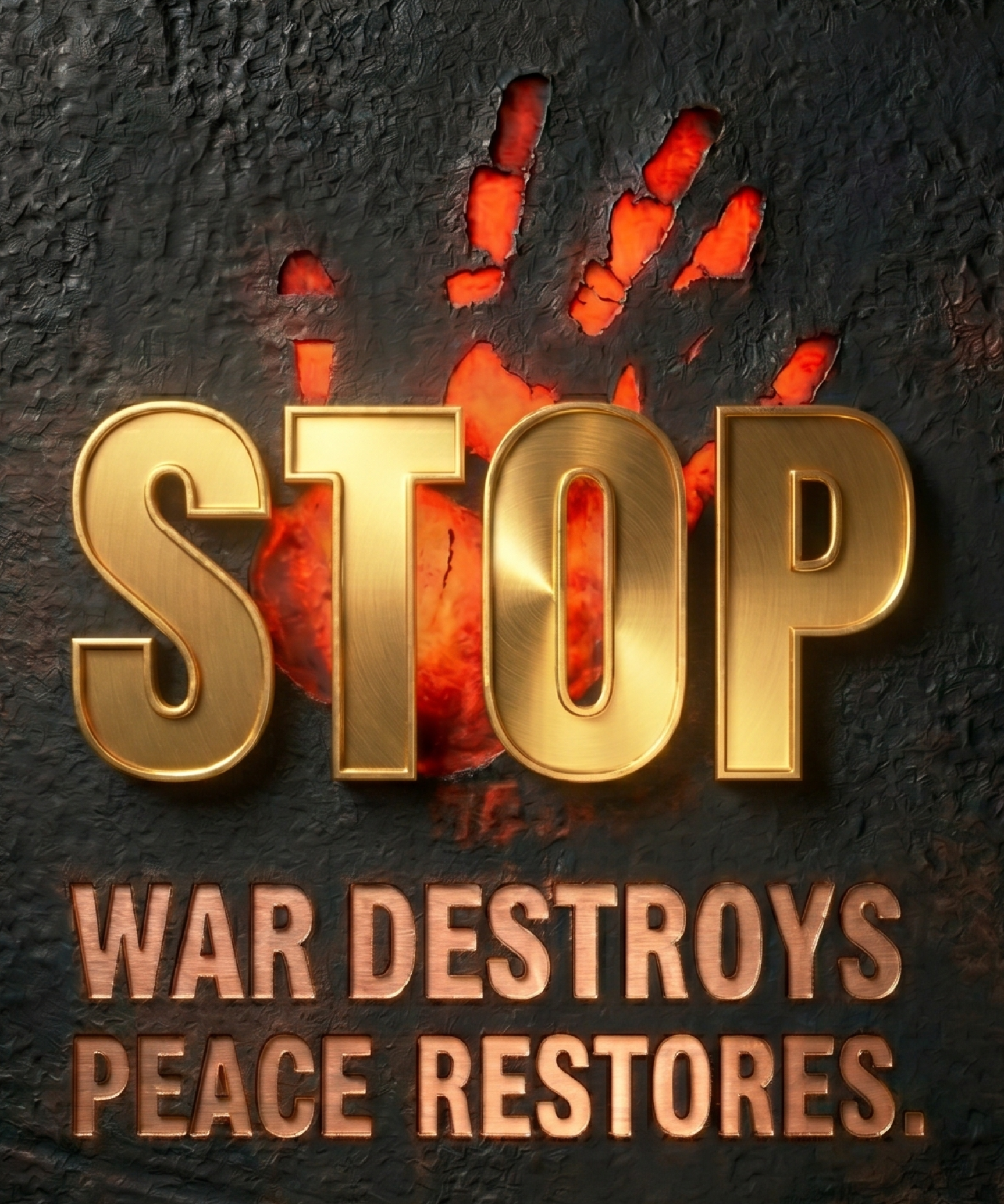 Stop War - SuperCool crew neck T-shirt