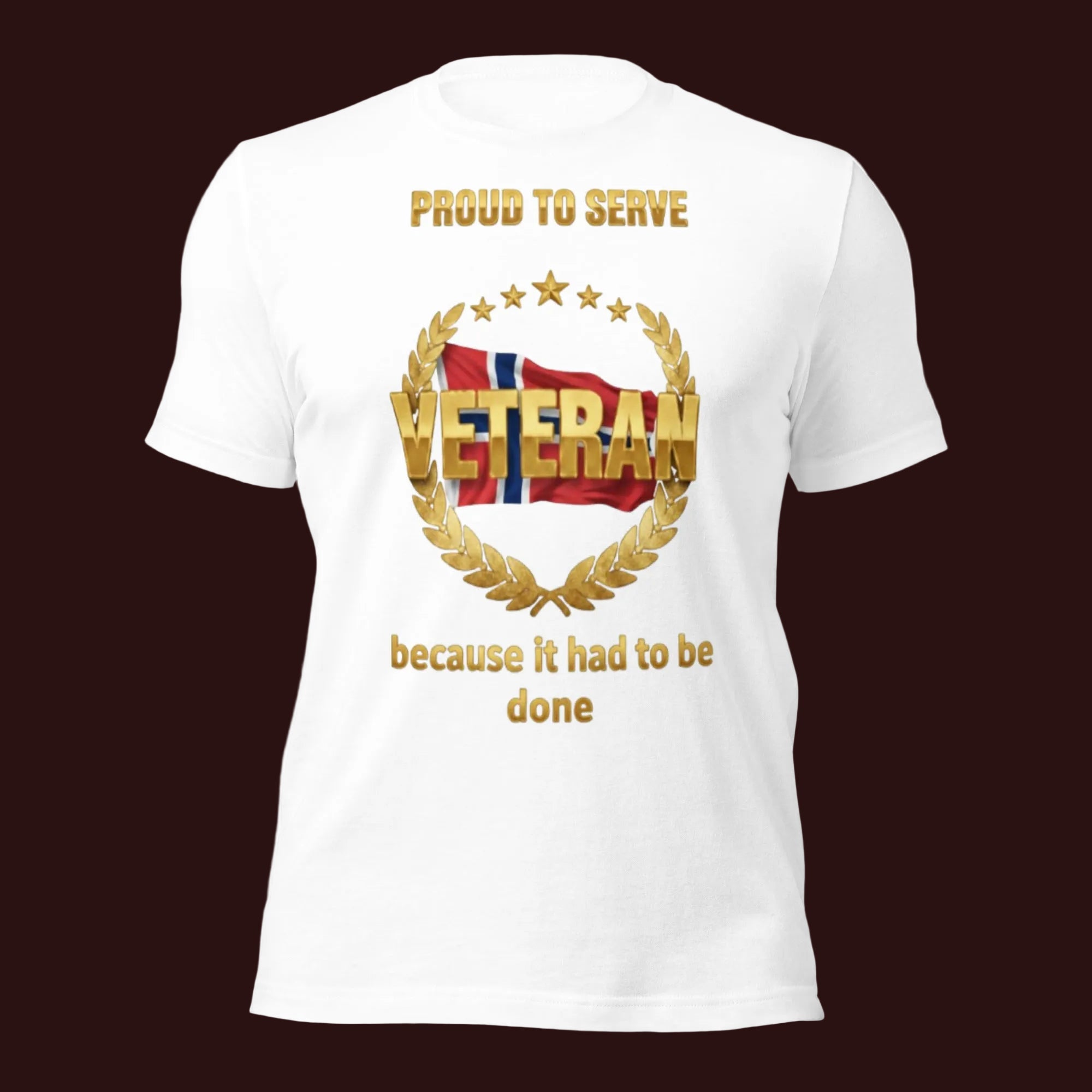 Hvit. Veteran T-skjorte - VeMBLEM - WearYorHistory
