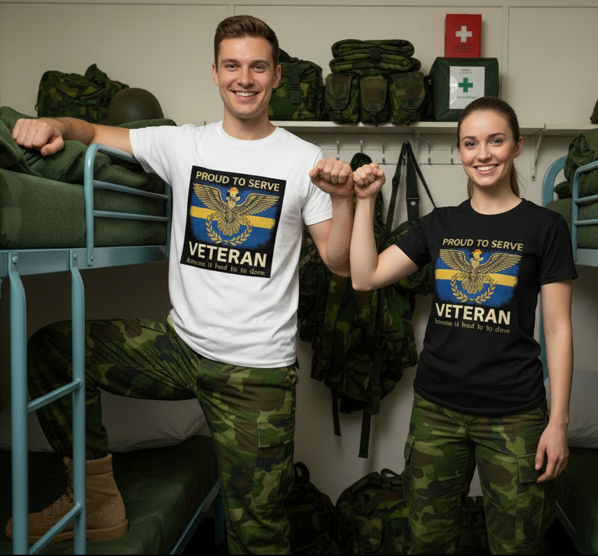 WhiteANDblack. Svensk Veteran - Proud to serve