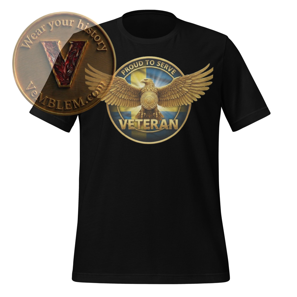 Badged - Stolt Svensk Veteran 2 - T-shirt (Unisex)