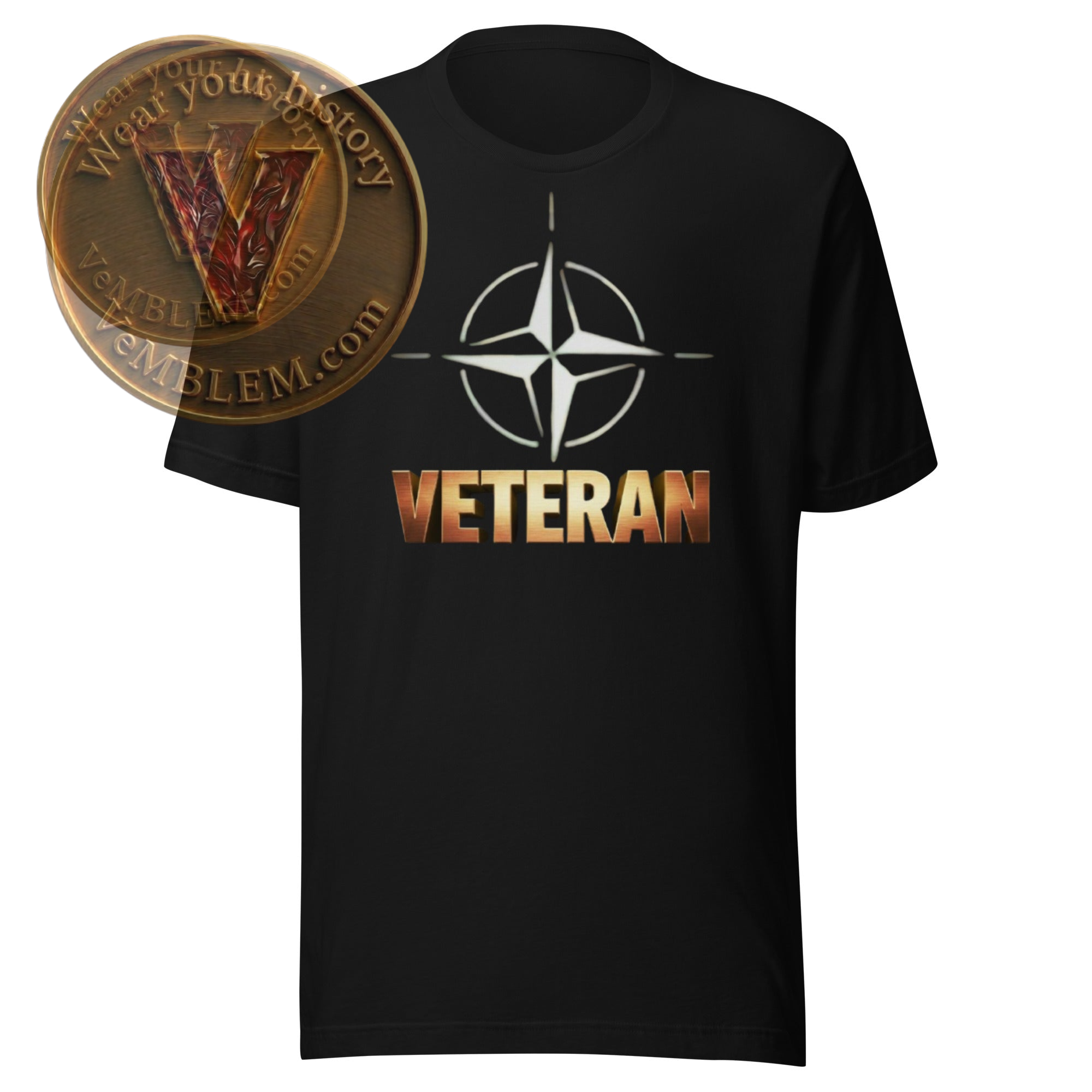 Badged - Stolt Nato veteran - T-shirt 2