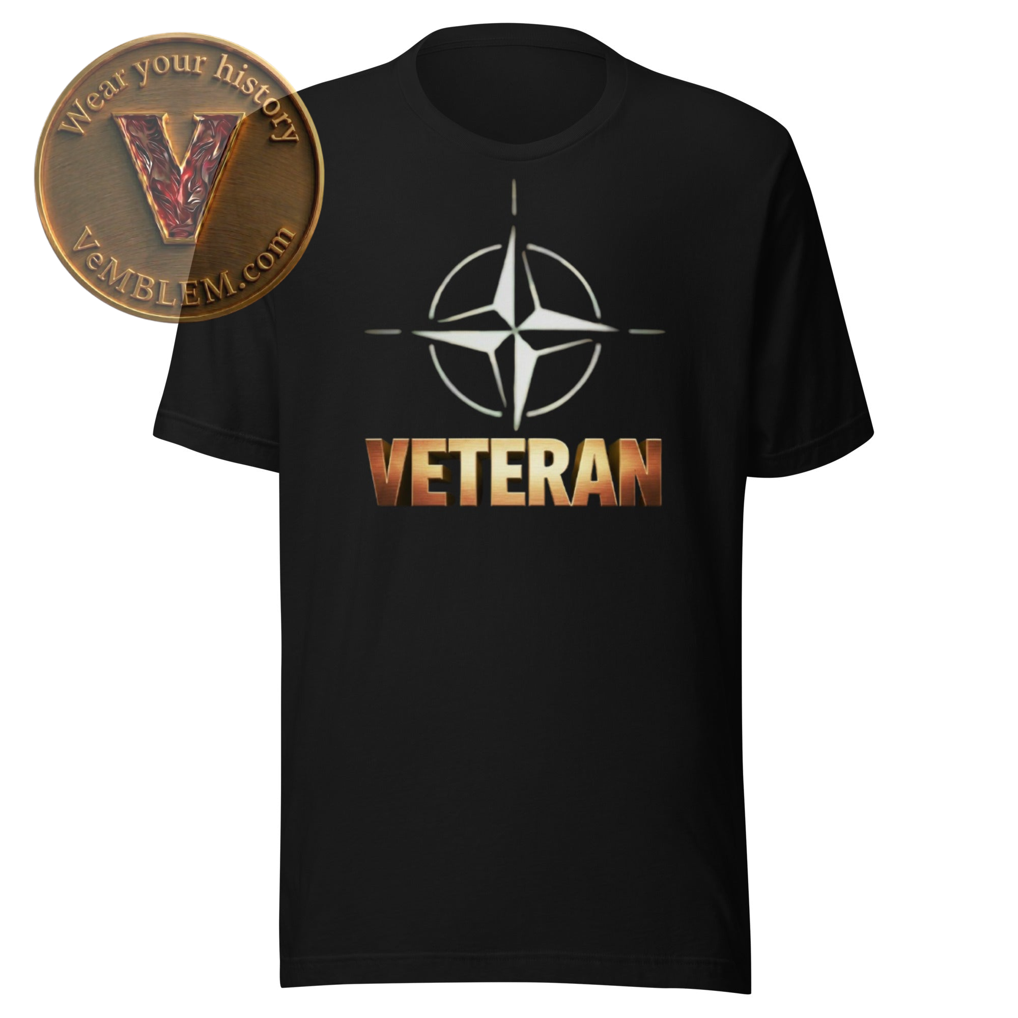 Badged - Stolt Nato veteran - T-shirt 2