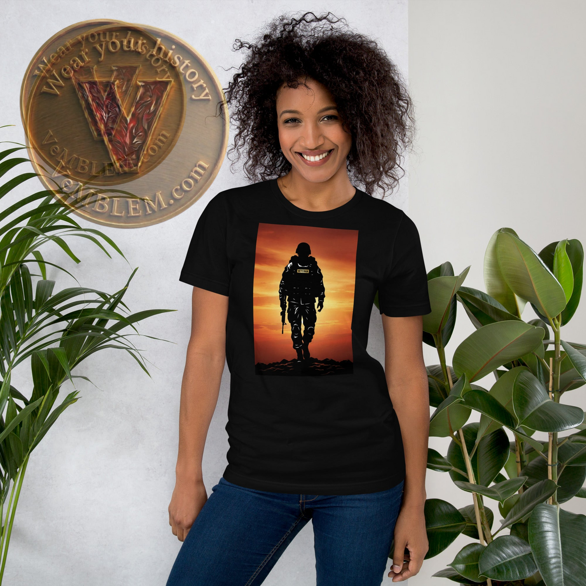 Badged - Stolt Veteran - Kvinne - T-shirt