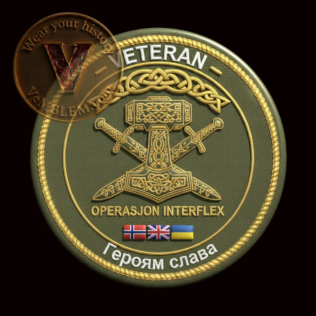 Badged - Stolt Veteran Operasjon Interflex (Liten patch)